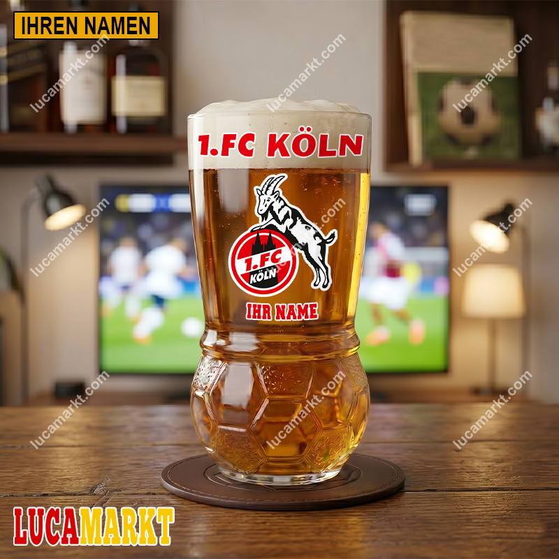 1. FC Köln – Fußball Bierglas Limitierte Auflage mit Ihrem Namen 1. FC Köln – Fußball Bierglas Limitierte Auflage mit Ihrem Namen