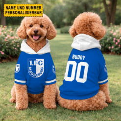 1. FC Magdeburg - Hundehoodie Sonderausgabe mit Individueller Name Nummer