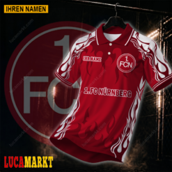 1. FC Nürnberg - Polo Hemd Neuer Stil mit Ihrem Namen