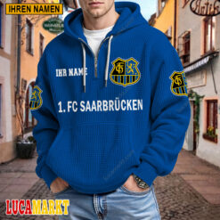 1. FC Saarbrücken - Waffel-Hoodie Neue Edition mit Ihrem Namen