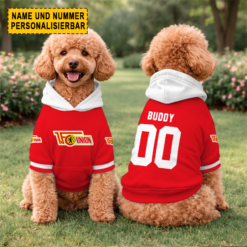 1. FC Union Berlin - Hundehoodie Sonderausgabe mit Individueller Name Nummer