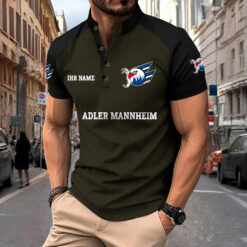 Adler Mannheim - Sport-Poloshirt Neue Version mit Ihrem Namen
