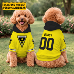 Alemannia Aachen - Hundehoodie Sonderausgabe mit Individueller Name Nummer