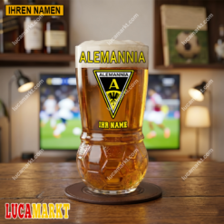 Alemannia Aachen - Fußball Bierglas Limitierte Auflage mit Ihrem Namen