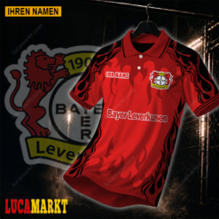 Bayer 04 Leverkusen - Polo Hemd Neuer Stil mit Ihrem Namen