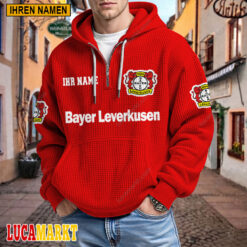 Bayer 04 Leverkusen - Waffel-Hoodie Neue Edition mit Ihrem Namen