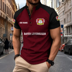 Bayer 04 Leverkusen - Sport-Poloshirt Neue Version mit Ihrem Namen