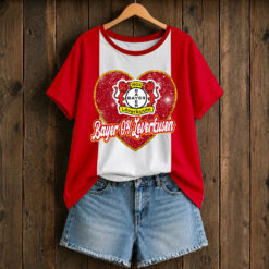 Bayer 04 Leverkusen – T-Shirt Herz-Design