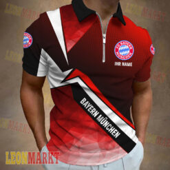 Bayern München - Reißverschluss Poloshirt Limitierte Auflage mit Ihrem Namen