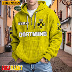 Borussia Dortmund - Waffel-Hoodie Neue Edition mit Ihrem Namen