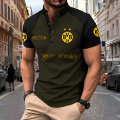Borussia Dortmund – Sport-Poloshirt Neue Version mit Ihrem Namen