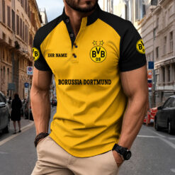 Borussia Dortmund - Sport-Poloshirt Neue Version mit Ihrem Namen