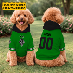 Borussia Mönchengladbach - Hundehoodie Sonderausgabe mit Individueller Name Nummer