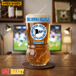 DSC Arminia Bielefeld - Fußball Bierglas Limitierte Auflage mit Ihrem Namen