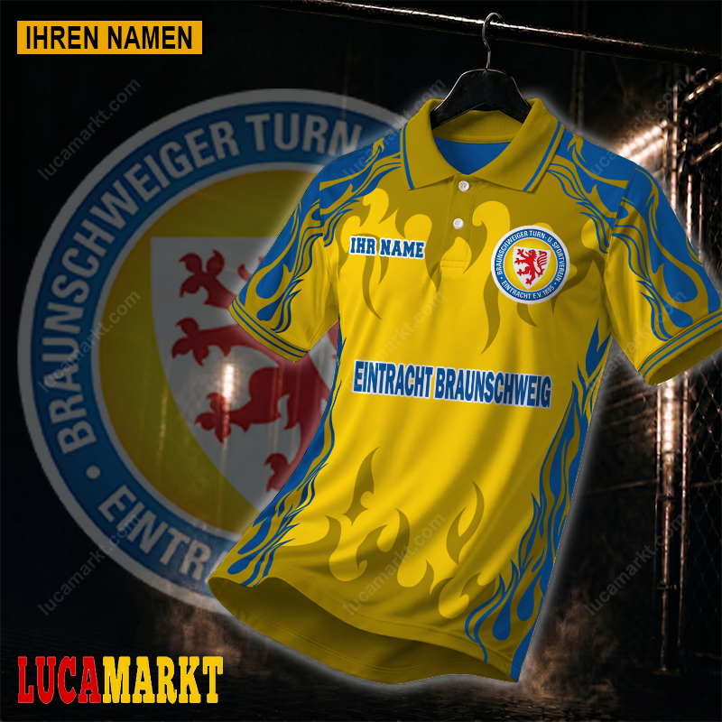 Eintracht Braunschweig – Polo Hemd Neuer Stil mit Ihrem Namen Eintracht Braunschweig – Polo Hemd Neuer Stil mit Ihrem Namen
