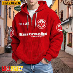 Eintracht Frankfurt - Waffel-Hoodie Neue Edition mit Ihrem Namen