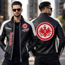 Eintracht Frankfurt – Slim-Fit-Lederjacke Sonderedition mit Ihrem Namen