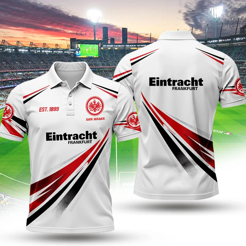 Eintracht Frankfurt – Polo Hemd Neue Ausgabe mit Ihrem Namen Eintracht Frankfurt – Polo Hemd Neue Ausgabe mit Ihrem Namen