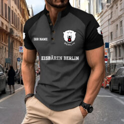 Eisbären Berlin - Sport-Poloshirt Neue Version mit Ihrem Namen