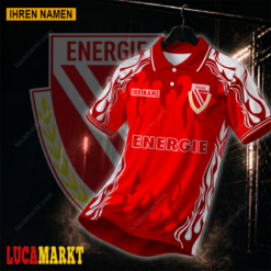 Energie Cottbus - Polo Hemd Neuer Stil mit Ihrem Namen