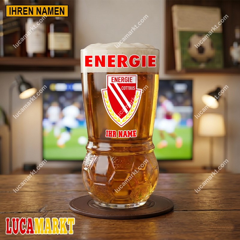 Energie Cottbus – Fußball Bierglas Limitierte Auflage mit Ihrem Namen Energie Cottbus – Fußball Bierglas Limitierte Auflage mit Ihrem Namen