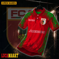 FC Augsburg - Polo Hemd Neuer Stil mit Ihrem Namen