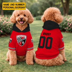 FC Ingolstadt 04 - Hundehoodie Sonderausgabe mit Individueller Name Nummer