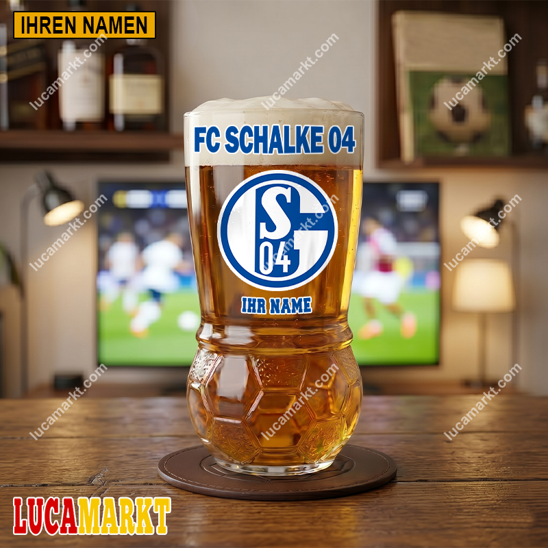 FC Schalke 04 – Fußball Bierglas Limitierte Auflage mit Ihrem Namen FC Schalke 04 – Fußball Bierglas Limitierte Auflage mit Ihrem Namen