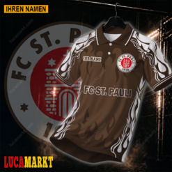 FC St. Pauli - Polo Hemd Neuer Stil mit Ihrem Namen