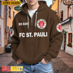 FC St. Pauli - Waffel-Hoodie Neue Edition mit Ihrem Namen