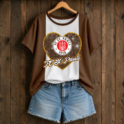 FC St. Pauli – T-Shirt Herz-Design