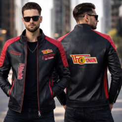 FC Union Berlin – Slim-Fit-Lederjacke Sonderedition mit Ihrem Namen