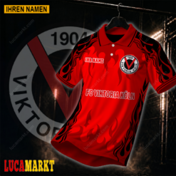 FC Viktoria Köln - Polo Hemd Neuer Stil mit Ihrem Namen