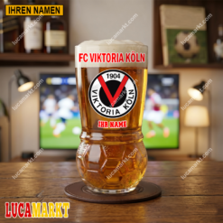 FC Viktoria Köln - Fußball Bierglas Limitierte Auflage mit Ihrem Namen