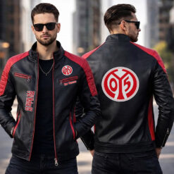 FSV Mainz 05 – Slim-Fit-Lederjacke Sonderedition mit Ihrem Namen