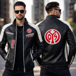 FSV Mainz 05 – Slim-Fit-Lederjacke Sonderedition mit Ihrem Namen