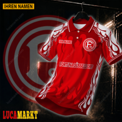 Fortuna Düsseldorf - Polo Hemd Neuer Stil mit Ihrem Namen