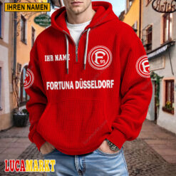 Fortuna Düsseldorf - Waffel-Hoodie Neue Edition mit Ihrem Namen