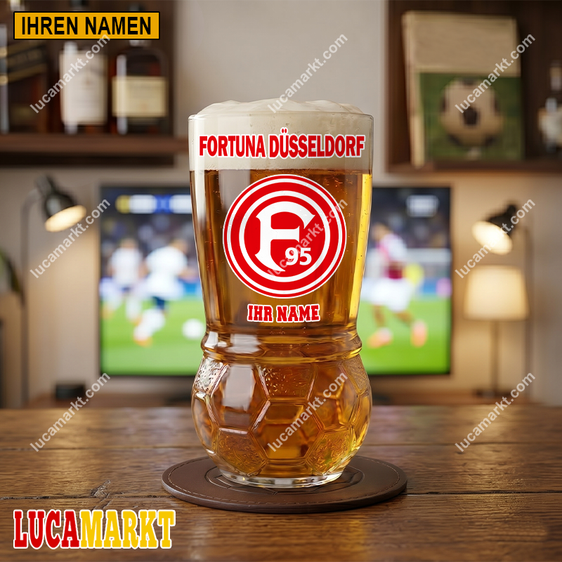Fortuna Düsseldorf – Fußball Bierglas Limitierte Auflage mit Ihrem Namen Fortuna Düsseldorf – Fußball Bierglas Limitierte Auflage mit Ihrem Namen