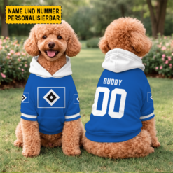 Hamburger SV - Hundehoodie Sonderausgabe mit Individueller Name Nummer