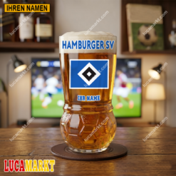 Hamburger SV - Fußball Bierglas Limitierte Auflage mit Ihrem Namen