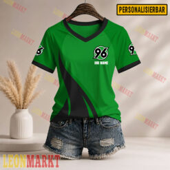 Hannover 96 - Damen V-Shirt Neue Version mit Ihrem Namen