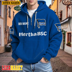 Hertha BSC - Waffel-Hoodie Neue Edition mit Ihrem Namen