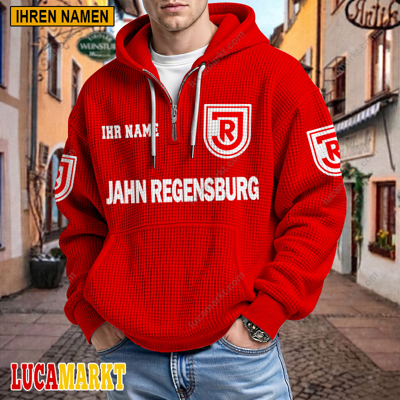 Jahn Regensburg – Waffel-Hoodie Neue Edition mit Ihrem Namen Jahn Regensburg – Waffel-Hoodie Neue Edition mit Ihrem Namen