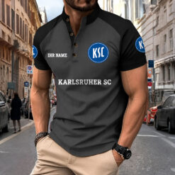 Karlsruher SC - Sport-Poloshirt Neue Version mit Ihrem Namen