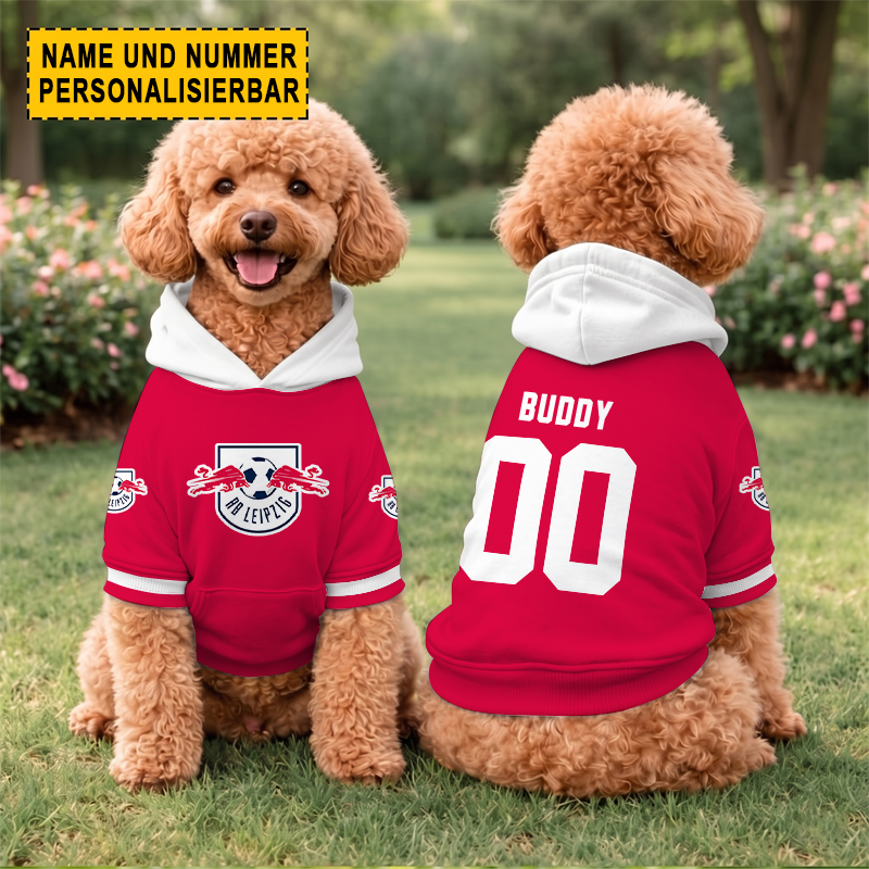 RB Leipzig – Hundehoodie Sonderausgabe mit Individueller Name Nummer RB Leipzig – Hundehoodie Sonderausgabe mit Individueller Name Nummer