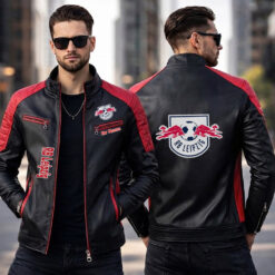 RB Leipzig – Slim-Fit-Lederjacke Sonderedition mit Ihrem Namen