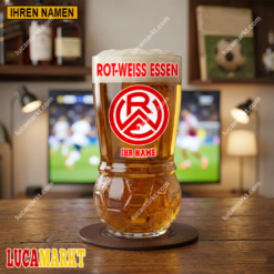Rot-Weiss Essen - Fußball Bierglas Limitierte Auflage mit Ihrem Namen