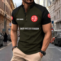 Rot-Weiss Essen – Sport-Poloshirt Neue Version mit Ihrem Namen