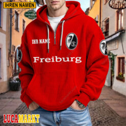 SC Freiburg - Waffel-Hoodie Neue Edition mit Ihrem Namen